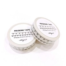 lallayena 可愛的紙膠帶 6mm*10m 2捲入, 94 Spring Memo Deco Line, 2套