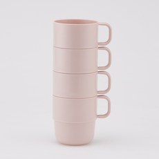 네스틱 패밀리 컵 340ml, 핑크, 4개