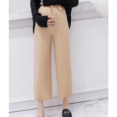 加大尺碼寬鬆直筒孕婦褲