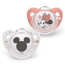 NUK 迪士尼矽膠安撫奶嘴 2入組, S2(6~18個月), 米妮, 1組