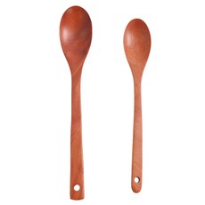 comet 木製餐具2入組, 咖啡色, 湯匙, 1組