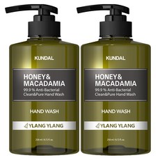 KUNDAL 昆黛爾 蜂蜜&澳洲堅果香氛洗手乳 Ylang Ylang, 258ml, 2件