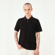 AYA MORIE 男士 Polo 領短袖針織衫
