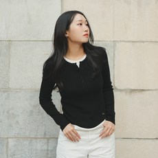 JUCY JUDY 女款撞色層次羅紋針織衫 JZKT026B