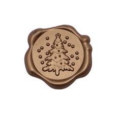 Mihwabujang 成品封蠟 火漆蠟 封口蠟 喜帖, 10個, 30 聖誕樹 古銅色