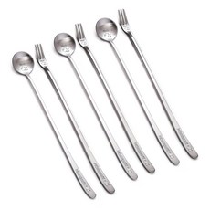 HOMEANY 韓國製小豬長柄餐具組, 1套, 茶匙 3p + 茶叉 3p