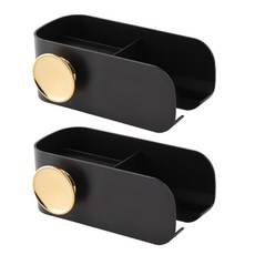 모나코올리브 골드링 헤어드라이기 거치대, 블랙, 2개