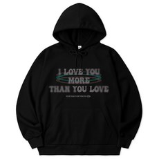 VENHIT Love More寬鬆棉質雙面布帽T