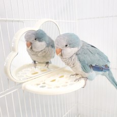 潮流蓬鬆雲朵鏡, 1個, 白色