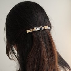 바비수 리나 리본 헤어 자동핀