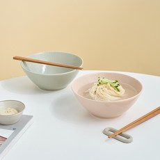 Modern House 纖細線條素麵碗2件組, 1套, 混合色