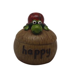 迷你椰子造型附蓋菸灰缸 RA040, 烏龜, 1個