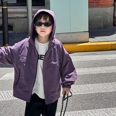 Starbean 男童迷你字母口袋防風外套