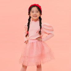 Ludiakids 女童鬆緊帶紗裙