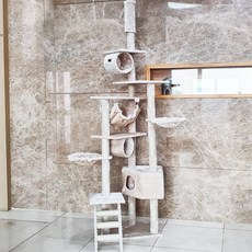 캣트리 프리미엄 DIY 캣타워 대형, 베이지, 1개