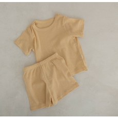 피카부 아동용 퐁퐁 학생 반팔 내복 상하 세트