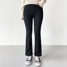 jalbba jean 女款保暖修身刷毛微喇叭褲