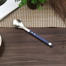 보겐 국산 스퀘어 솔렌 커트러리 티스푼, 사파이어, 1개