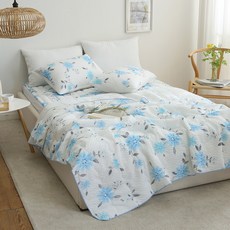 Daon水彩花泡泡紗夏季寢具組