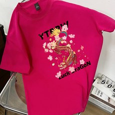 레몬소울 여성용 리첼 프린팅 반팔 티셔츠 06445