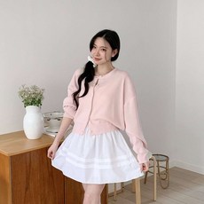 Chic Black 女款 Caint 基本款圓領彩色針織開襟衫 cpcd3453k52