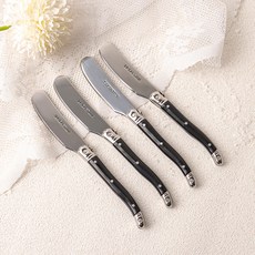 LA CARTUJA Ancla Laguiole 奶油刀 果醬刀 抹刀, 黑色, 4個