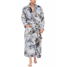 MARKET A Tie-Die 男士長款浴袍 L, 灰色的, 1個