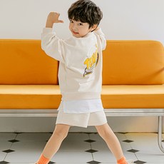 BAOBAB NAMU 童款可愛網球拍圖案長袖上衣+短褲組