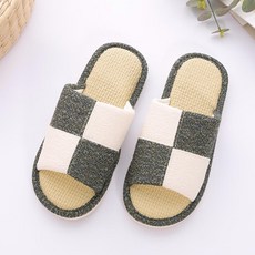 XUZU 舒筑 優雅和風家居拖鞋, 鐵灰色, 1雙