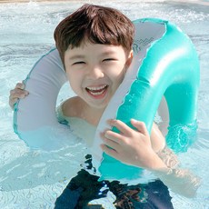 레오파이 아동용 8자 물놀이 튜브4 + 버클끈 세트, 민트, 1세트