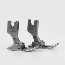 JS Trading 自動切線/無切線兩用 工業用平車壓腳 縫紉機用品, 銀色, 2個