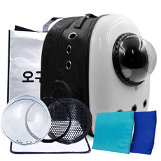 ye pet 寵物宇宙飛船外出包+防水墊, 白色（袋裝），隨機發貨（磨砂）