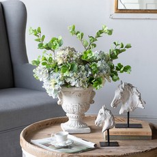 CoTe TaBLe 古典雙耳瓶花盆 77898, 復古白