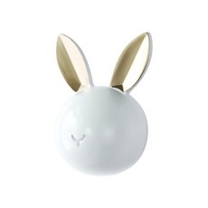 바우마켓 벽걸이 후크 토끼, 화이트, 1개