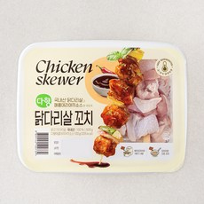 다향 닭다리살 꼬치 600g + 매콤데리야끼소스 100g 세트, 700g, 1세트