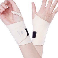 Lalaapple 修身貼合護腕 2件組, 奶油米色, 1個