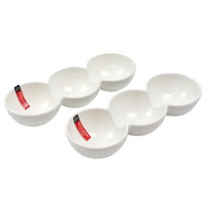 Royal Boden 三格圓形分格盤 白色 2入