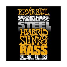 ERNiE BALL 不銹鋼混合 Slinky 貝司弦 45105, 2843, 混色