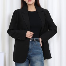 Elsso 女款經典寬鬆版型單排扣西裝外套