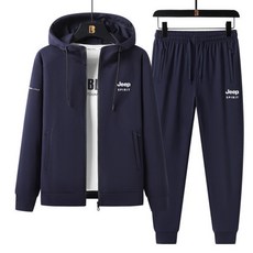 JEEP SPIRIT 男女通用刷毛連帽運動服上下套裝