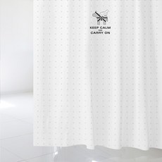 수풀 샤워 커튼 북유럽 스타일 샤워커튼 L 1800 x 1880 mm SC410 + 스테인리스 고리 12p + 커튼봉 화이트 세트, 1세트, 멀티(혼합)컬러