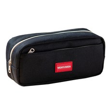 DOnG-A Pms 雙拉鍊布質多功能收納包, 黑色, 1個