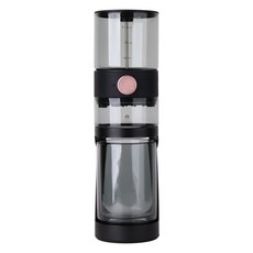 ZOOM 傻瓜手沖壺, 1個, 儲水壺 + 控水調節層 + 雙層玻璃杯 黑色 + 咖啡粉盒 + 支撐架, 350ml