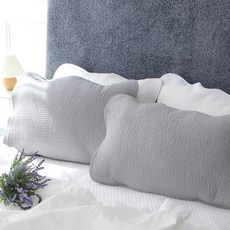 Reciente 每日換洗 純棉顏料染色鬆緊帶式枕頭套 2入