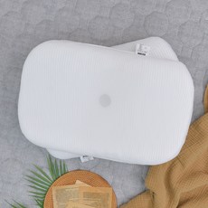 Magic Bed 可整顆水洗機能性網眼甜甜圈透氣枕頭, 白色, 1個