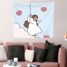 臥室客廳插畫布掛畫, 天使