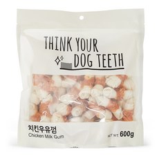 띵크유어도그티 강아지 딩고껌 대용량, 치킨우유, 600g, 1개