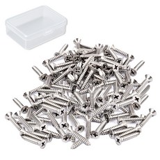 OON 접시머리 탄소강 니켈 도금 십자 나사 실버 260p, 1개