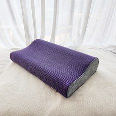 Sarang Yegam 水洗棉記憶棉防滑枕頭, 紫色, 1個