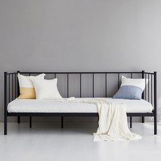 마켓비 RISHULT 데이베드 침대 120200 KS1017BD 2 방문설치, 매트블랙